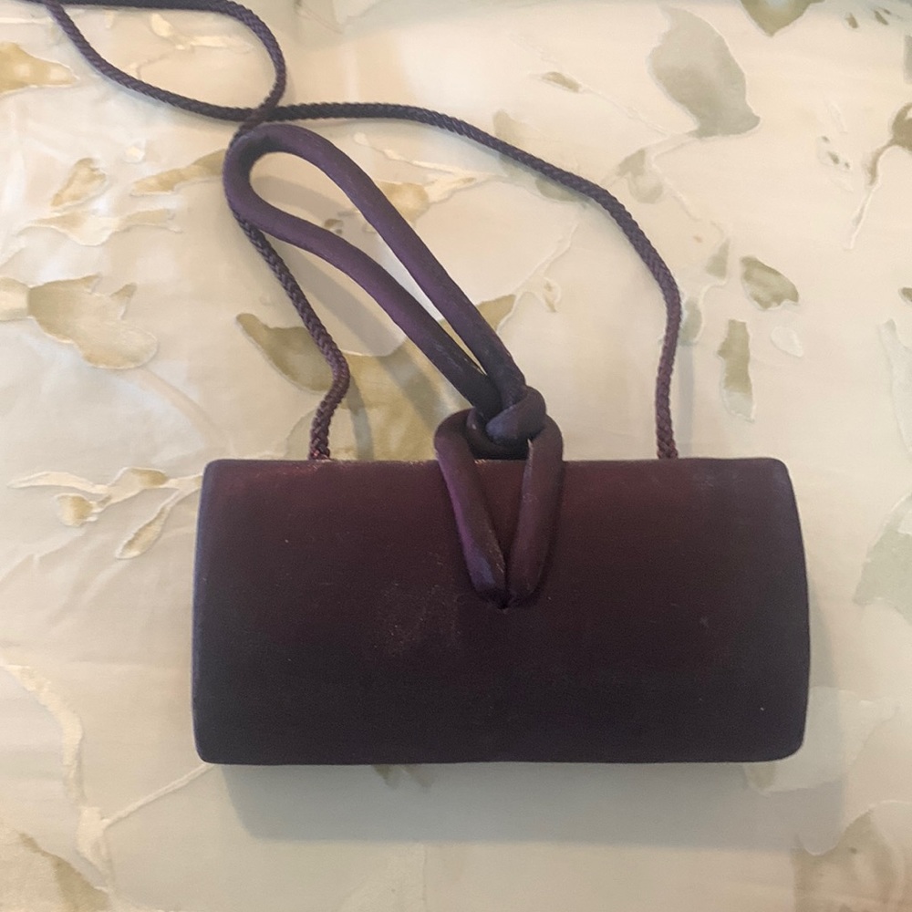 Small Cache purse burgundy plum color